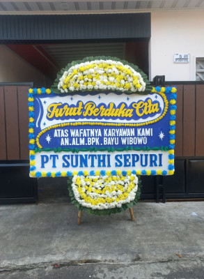 Papan Bunga Duka di Leuwisari